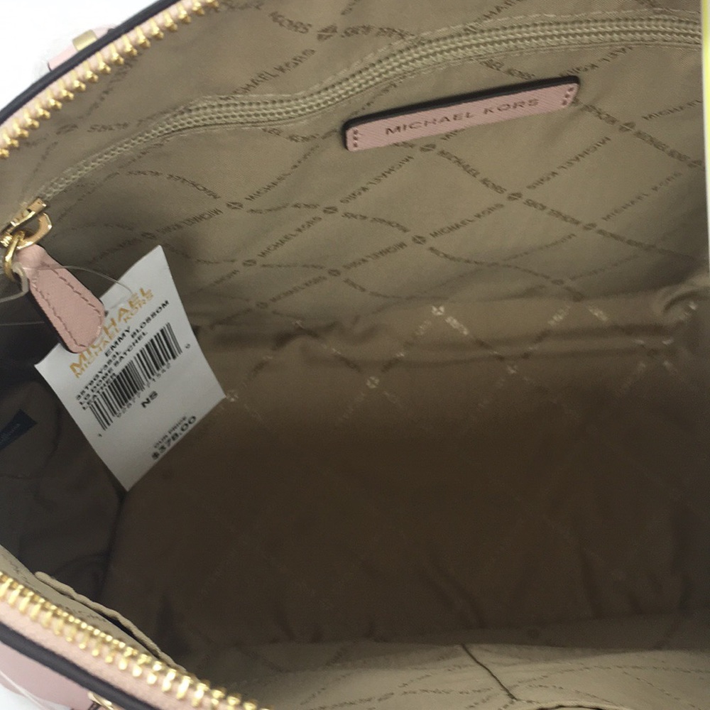 Michael Kors LG Dome Satchel Bag & Wallet BLOSSOM - Picture 8 of 10